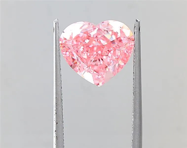 3.54ct Heart Lab Grown Diamond (Colour Fancy Vivid Pink, Clarity VVS2, IGI Certified)