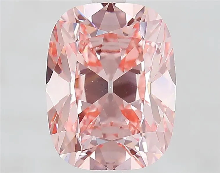 3.55ct Cushion brilliant Lab Grown Diamond (Colour Fancy Vivid Pink, Clarity VVS2, IGI Certified)