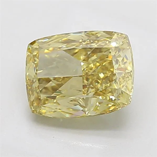 3.55ct Cushion modified Lab Grown Diamond (Colour Fancy Yellow, Clarity VS1, IGI Certified)