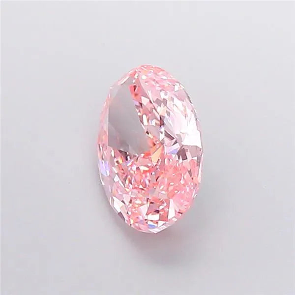 3.55ct Oval Lab Grown Diamond (Colour Fancy Vivid Pink, Clarity VVS2, IGI Certified)