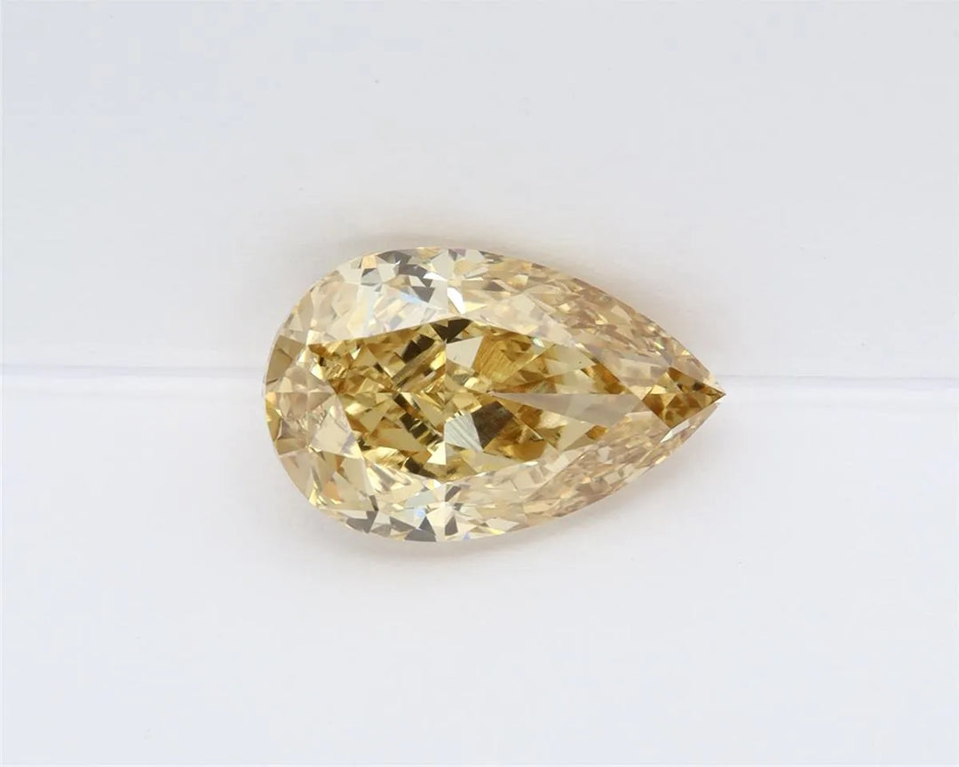 3.55ct Pear Lab Grown Diamond (Colour Fancy Intense Yellow, Clarity VS1, IGI Certified)