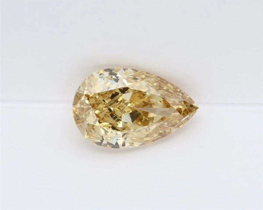 3.55ct Pear Lab Grown Diamond (Colour Fancy Intense Yellow, Clarity VS1, IGI Certified)