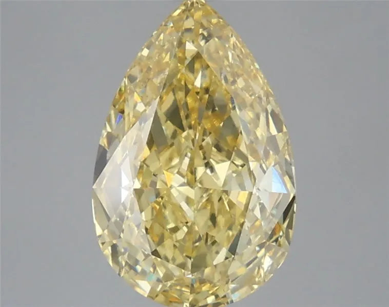 3.55ct Pear Lab Grown Diamond (Colour Fancy Intense Yellow, Clarity VVS2, IGI Certified)