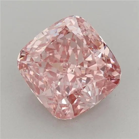 3.56ct Cushion modified Lab Grown Diamond (Colour Fancy Vivid Pink, Clarity VVS2, IGI Certified)