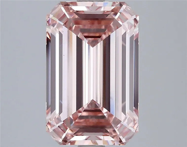 3.56ct Emerald Lab Grown Diamond (Colour Fancy Intense Pink, Clarity VS1, IGI Certified)