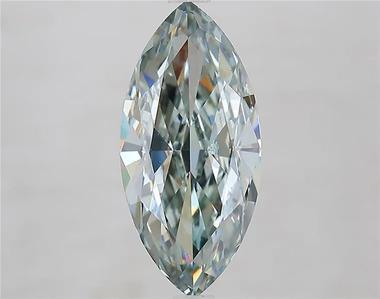 3.56ct Marquise Lab Grown Diamond (Colour Fancy Gray Green, Clarity VS1, IGI Certified)