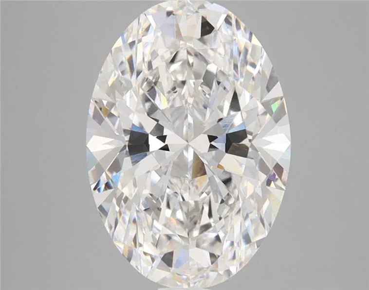 3.56ct Oval Lab Grown Diamond (Colour D, Clarity VVS2, IGI Certified)