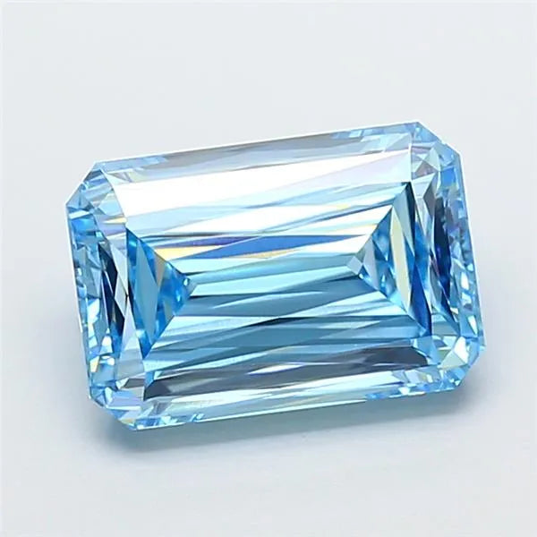 3.56ct Radiant Lab Grown Diamond (Colour Fancy Vivid Blue, Clarity VVS2, IGI Certified)