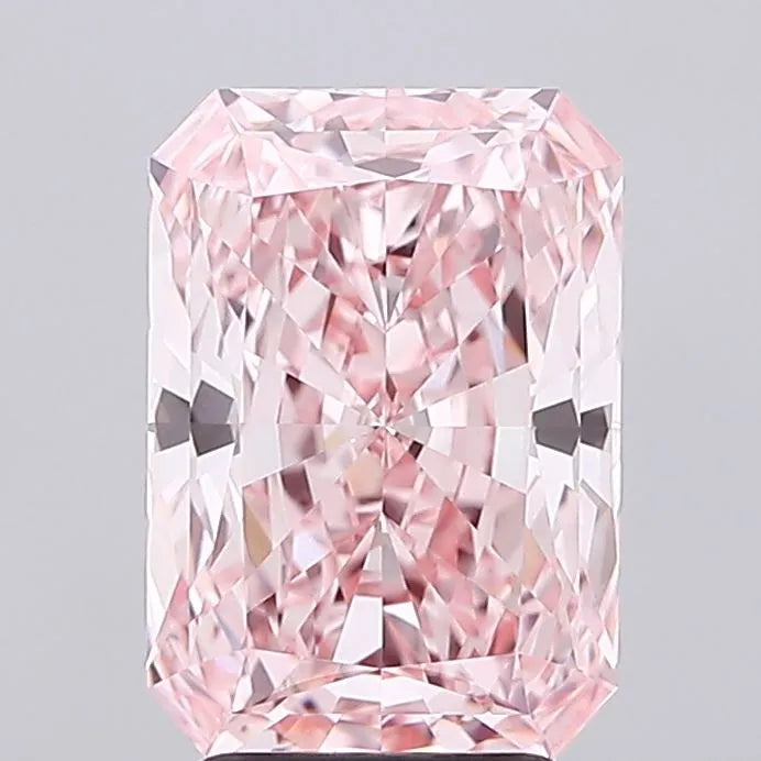 3.56ct Radiant Lab Grown Diamond (Colour Fancy Vivid Pink, Clarity VVS1, IGI Certified)