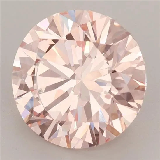 3.56ct Round Lab Grown Diamond (Colour Fancy Intense Pink, Clarity VVS2, Cut EX, IGI Certified)
