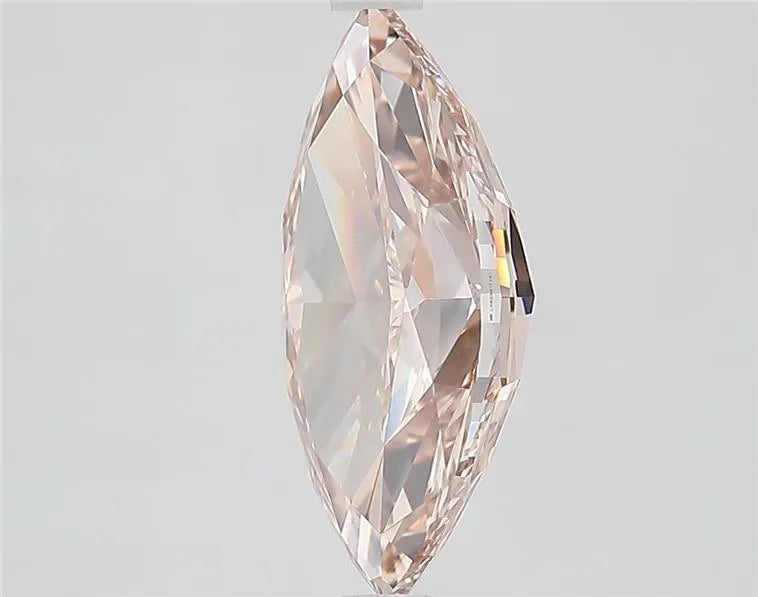3.57ct Marquise Lab Grown Diamond (Colour Fancy Light Brown, Clarity VS1, IGI Certified)