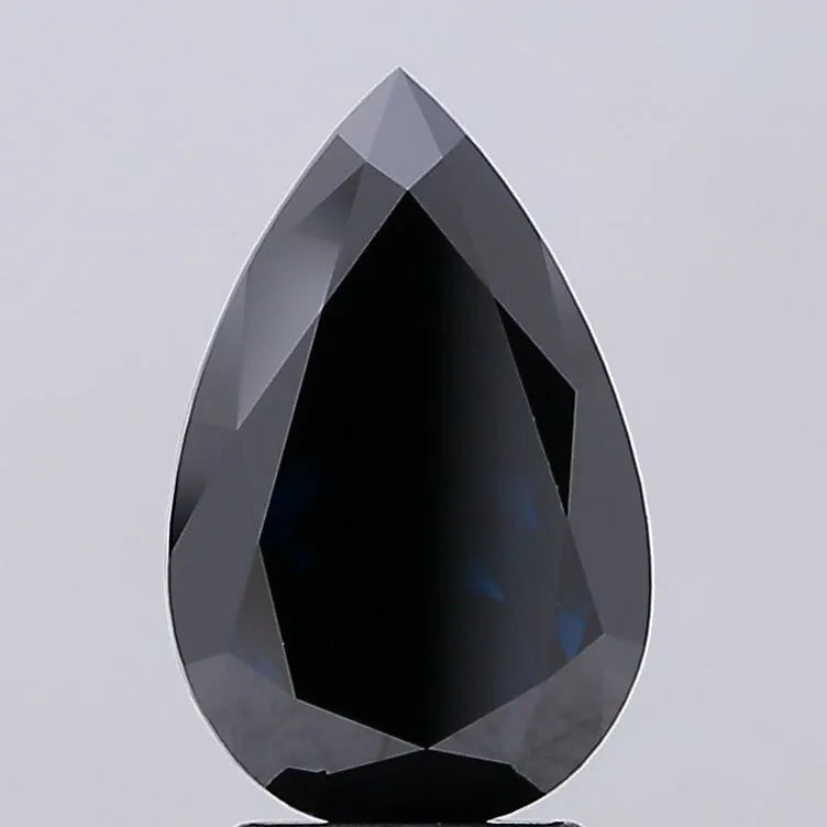 3.57ct Pear Lab Grown Diamond (Colour Fancy Vivid Black, Clarity VS1, Uncertified)