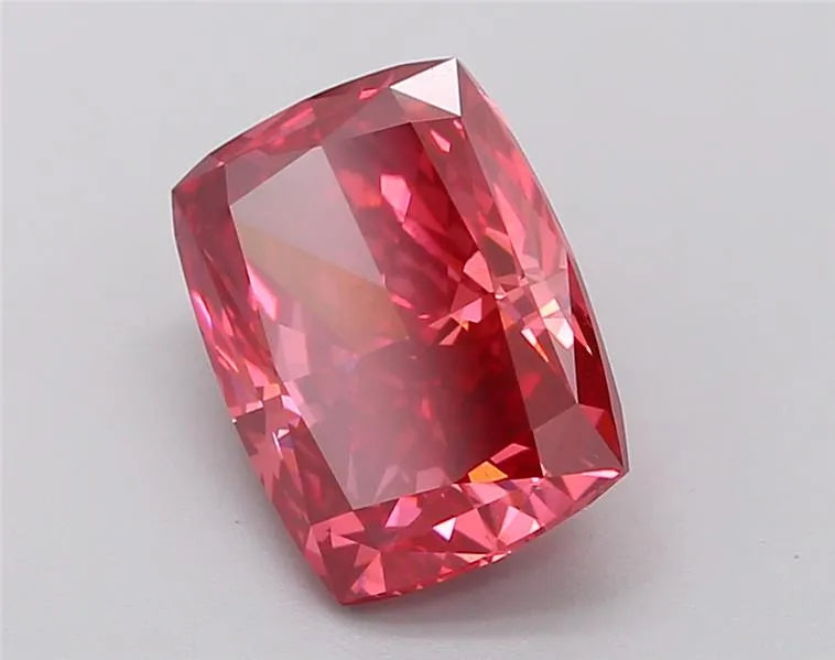3.58ct Cushion modified Lab Grown Diamond (Colour Fancy Vivid Pink, Clarity VVS2, IGI Certified)