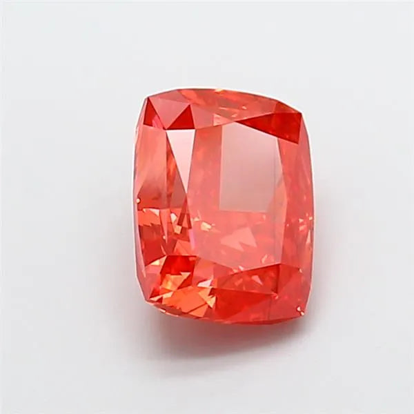 3.58ct Cushion modified Lab Grown Diamond (Colour Fancy Vivid Red, Clarity VS2, IGI Certified)