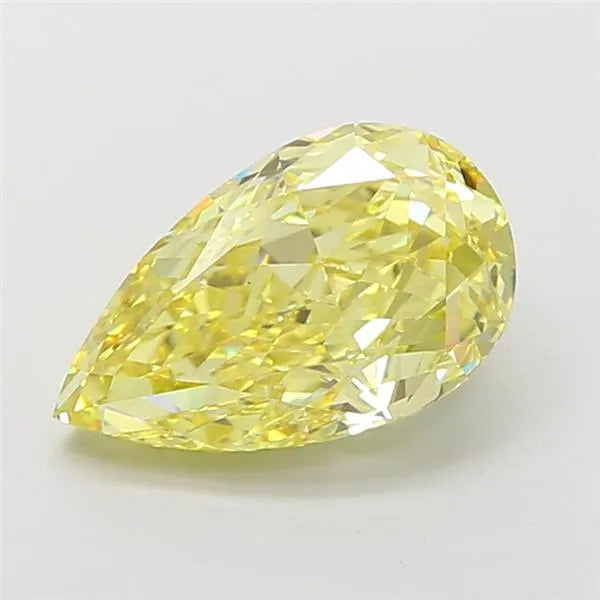 3.58ct Pear Lab Grown Diamond (Colour Fancy Intense Yellow, Clarity VS1, IGI Certified)