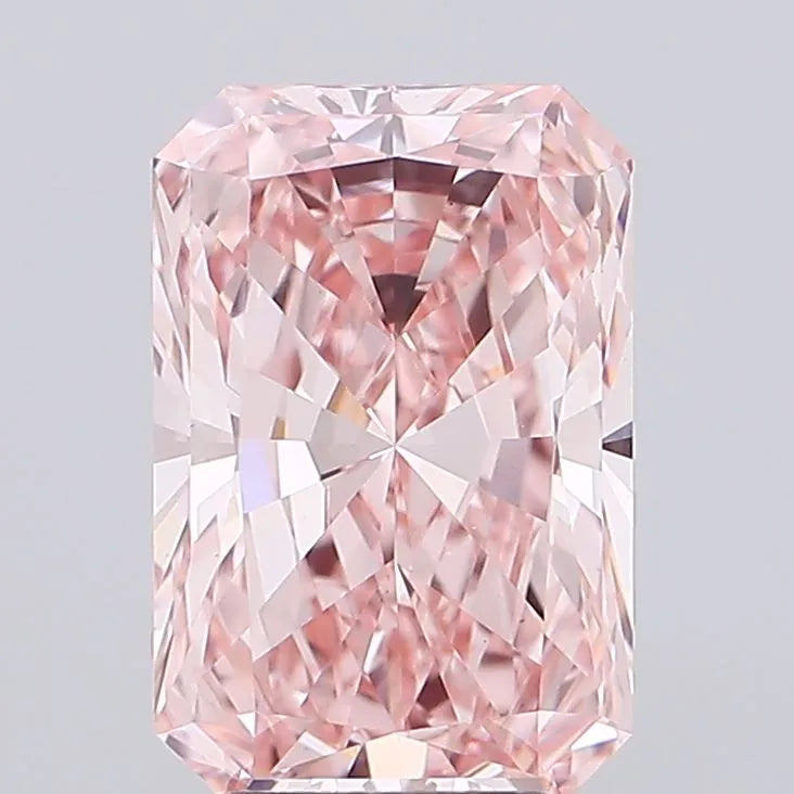 3.58ct Radiant Lab Grown Diamond (Colour Fancy Vivid Pink, Clarity VS1, IGI Certified)