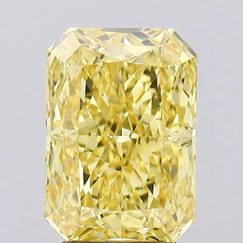 3.58ct Radiant Lab Grown Diamond (Colour Fancy Vivid Yellow, Clarity VVS2, IGI Certified)