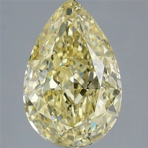 3.59ct Pear Lab Grown Diamond (Colour Fancy Intense Yellow, Clarity VVS2, IGI Certified)