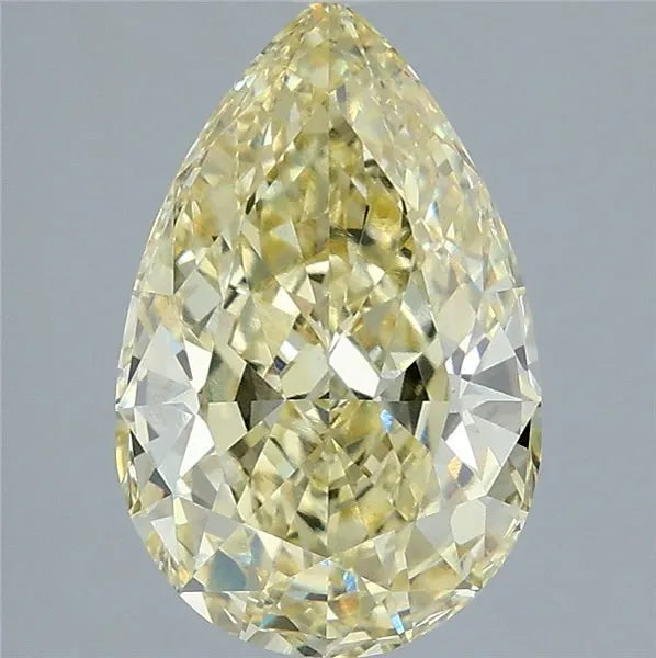 3.59ct Pear Lab Grown Diamond (Colour Fancy Intense Yellow, Clarity VVS2, IGI Certified)