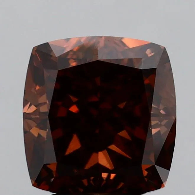 3.60ct Cushion modified Lab Grown Diamond (Colour Fancy Deep Brown, Clarity VS1, IGI Certified)