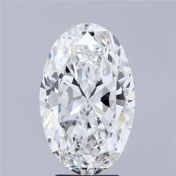 3.60ct Oval Lab Grown Diamond (Colour D, Clarity VVS2, IGI Certified)