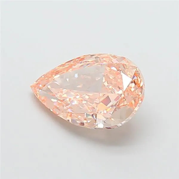 3.60ct Pear Lab Grown Diamond (Colour Fancy Brownish Orange, Clarity VVS2, IGI Certified)