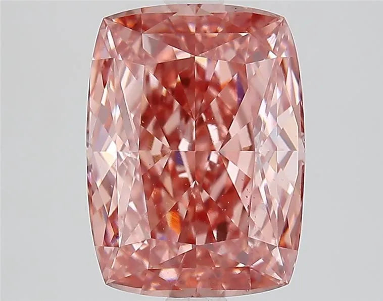 3.61ct Cushion modified Lab Grown Diamond (Colour Fancy Vivid Pink, Clarity VS2, IGI Certified)