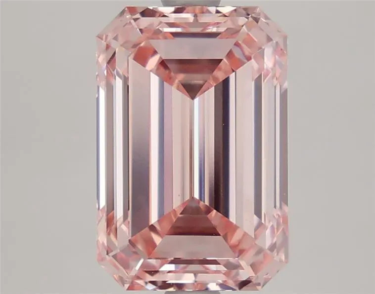3.65ct Emerald Lab Grown Diamond (Colour Fancy Intense Pink, Clarity VVS2, IGI Certified)