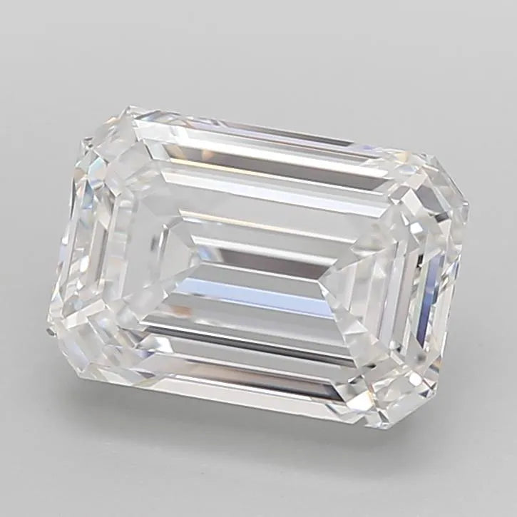 3.70ct Emerald Lab Grown Diamond (Colour D, Clarity IF, Cut EX, IGI Certified)
