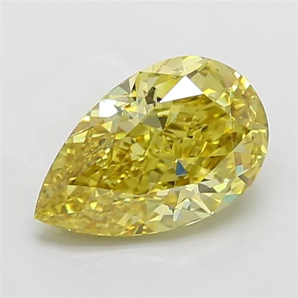 3.71ct Pear Lab Grown Diamond (Colour Fancy Intense Yellow, Clarity VS1, IGI Certified)