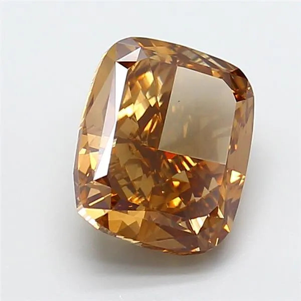 3.72ct Cushion modified Lab Grown Diamond (Colour Fancy Brown, Clarity VS2, IGI Certified)