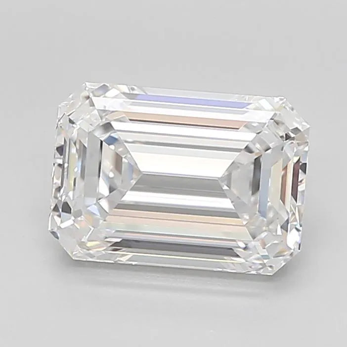 3.73ct Emerald Lab Grown Diamond (Colour D, Clarity FL, Cut EX, IGI Certified)