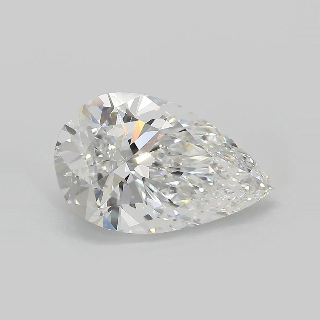 3.74ct Pear Lab Grown Diamond (Colour D, Clarity VVS2, IGI Certified)