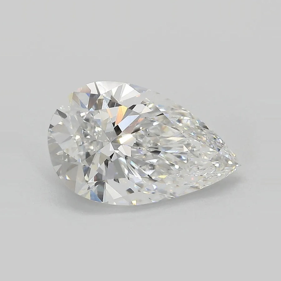 3.74ct Pear Lab Grown Diamond (Colour D, Clarity VVS2, IGI Certified)