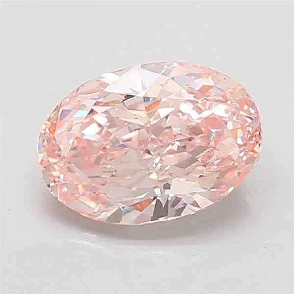 3.75ct Oval Lab Grown Diamond (Colour Fancy Pink, Clarity VS1, IGI Certified)