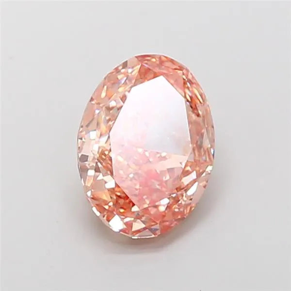 3.76ct Oval Lab Grown Diamond (Colour Fancy Intense Brownish Pink, Clarity VS1, IGI Certified)