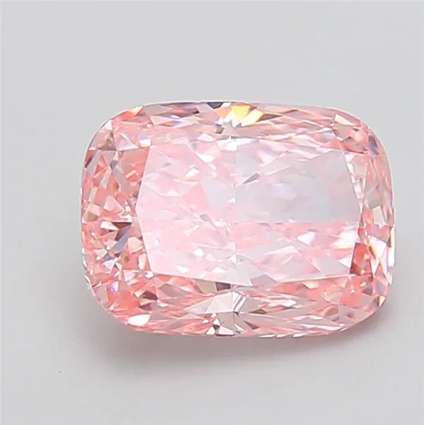 3.81ct Cushion modified Lab Grown Diamond (Colour Fancy Vivid Pink, Clarity VVS2, IGI Certified)