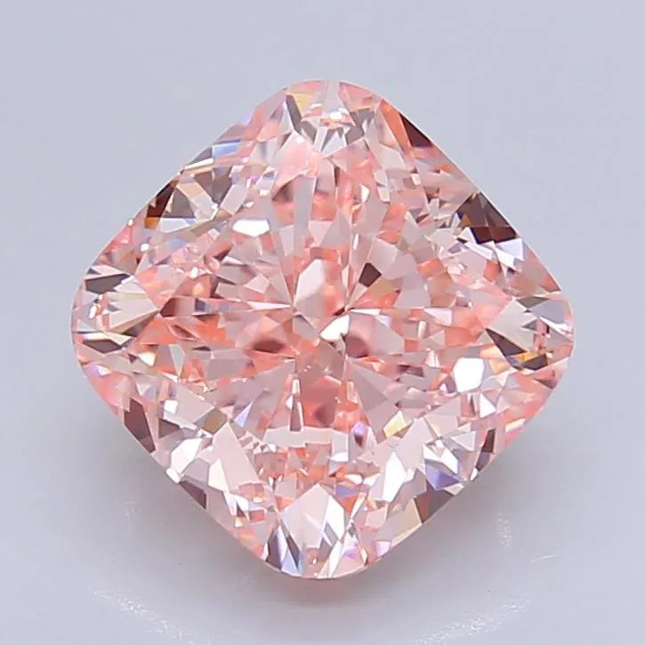 3.83ct Cushion brilliant Lab Grown Diamond (Colour Fancy Intense Pink, Clarity VVS2, IGI Certified)