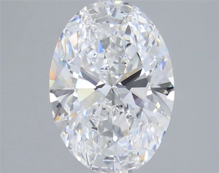 3.84ct Oval Lab Grown Diamond (Colour D, Clarity IF, IGI Certified)
