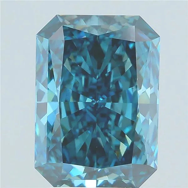 3.85ct Radiant Lab Grown Diamond (Colour Fancy Deep Blue, Clarity VS1, IGI Certified)