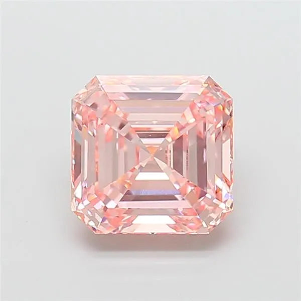 3.86ct Asscher Lab Grown Diamond (Colour Fancy Intense Pink, Clarity VVS2, IGI Certified)