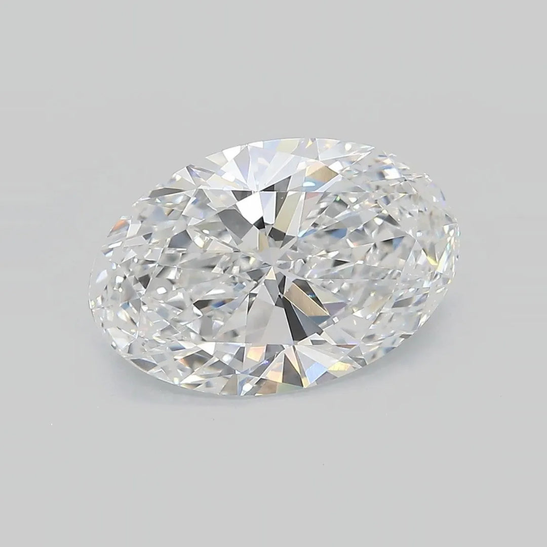 3.87ct Oval Lab Grown Diamond (Colour D, Clarity VVS2, IGI Certified)
