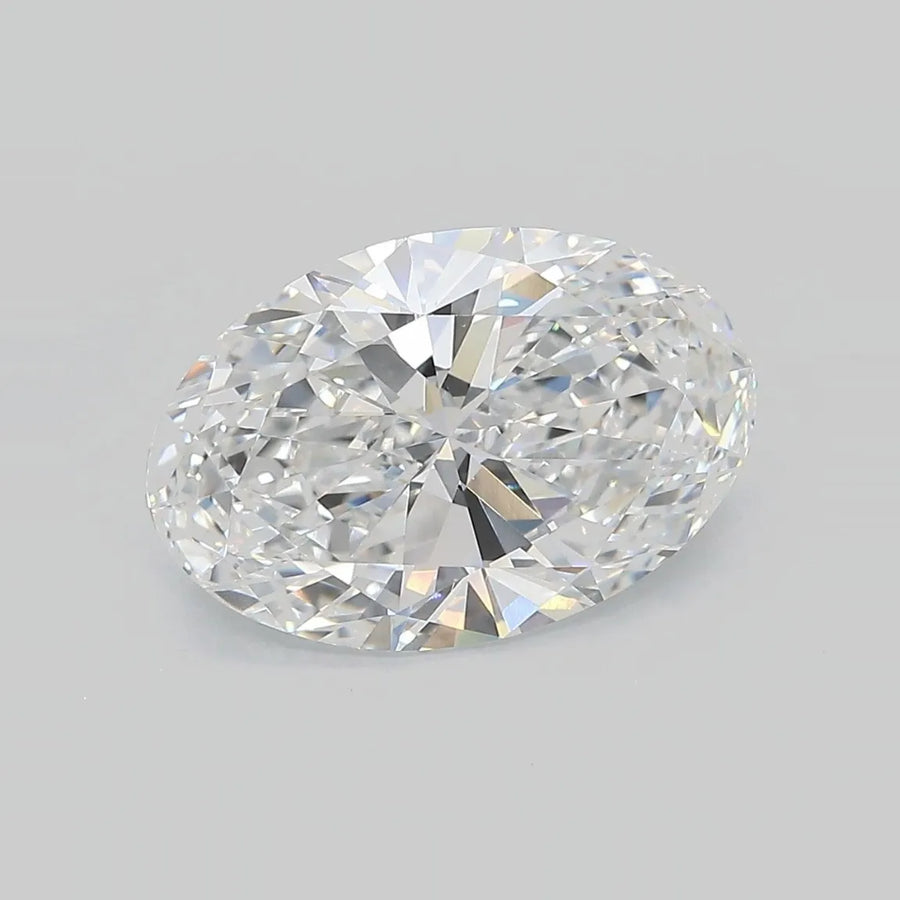 3.87ct Oval Lab Grown Diamond (Colour D, Clarity VVS2, IGI Certified)
