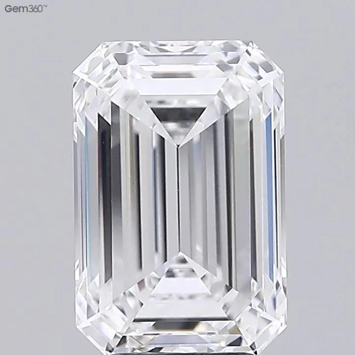 3.88ct Emerald Lab Grown Diamond (Colour E, Clarity VVS2, GIA Certified)