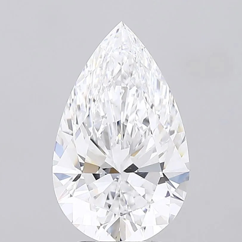 3.88ct Pear Lab Grown Diamond (Colour D, Clarity FL, Cut EX, IGI Certified)