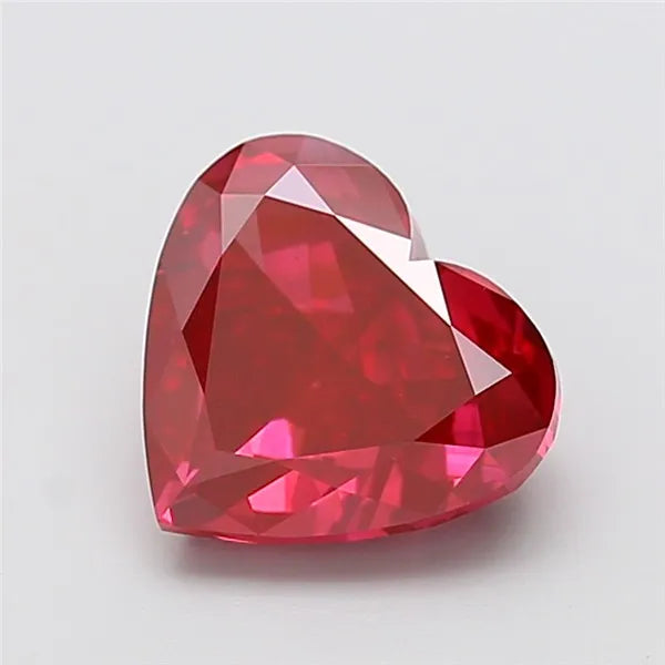 3.94ct Heart Lab Grown Diamond (Colour Fancy Vivid Red, Clarity VS1, IGI Certified)