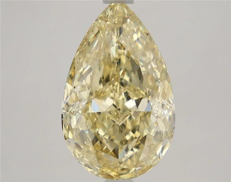 3.94ct Pear Lab Grown Diamond (Colour Fancy Intense Yellow, Clarity VVS2, IGI Certified)
