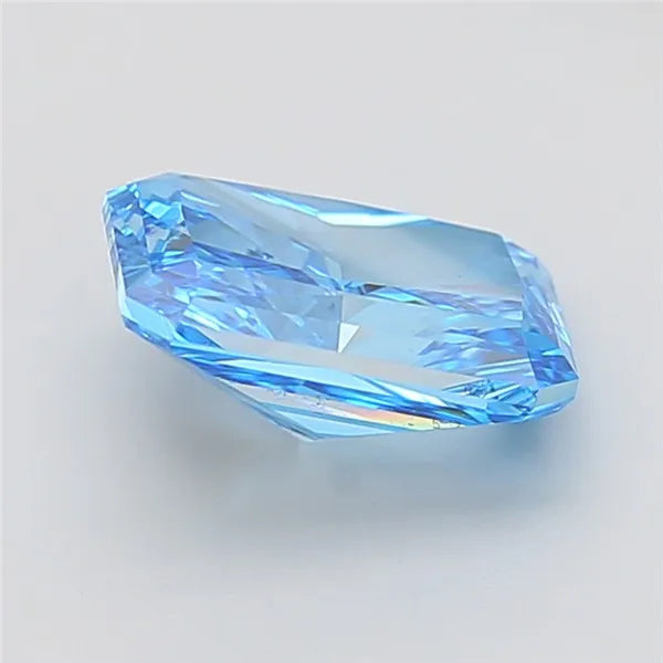 3.99ct Radiant Lab Grown Diamond (Colour Fancy Vivid Blue, Clarity VS2, IGI Certified)