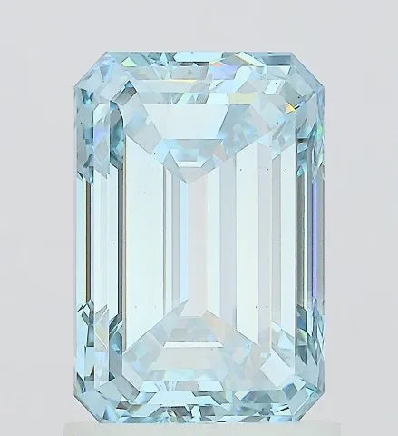 2.00ct Emerald Lab Grown Diamond (Colour Fancy Intense Blue, Clarity VS2, IGI Certified)