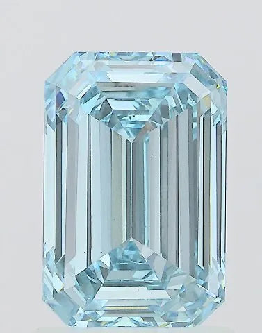 1.80ct Emerald Lab Grown Diamond (Colour Fancy Intense Blue, Clarity VS1, IGI Certified)